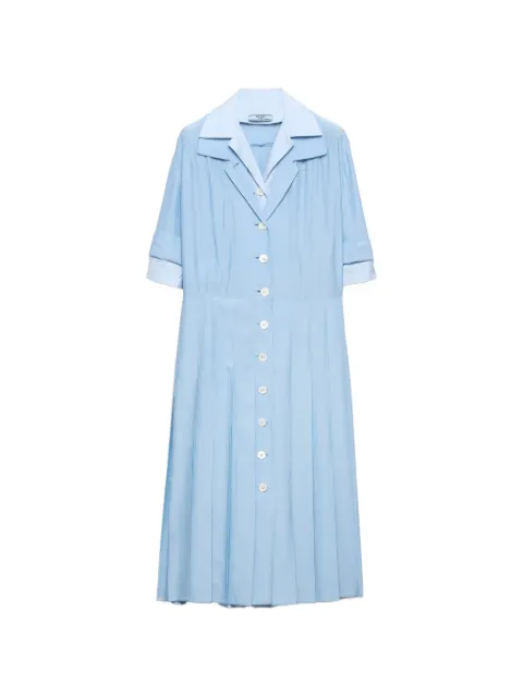 Prada pongé and poplin shirt dress Blue P3R37SOOO185K