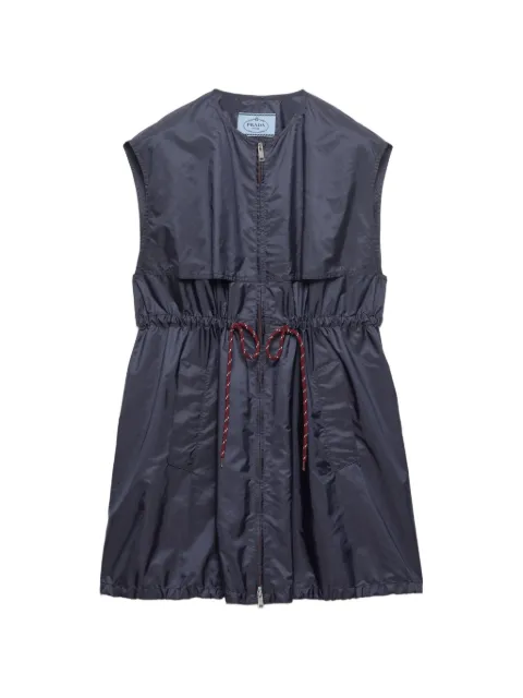 Prada sleeveless Re-Nylon mini-dress Blue 230730SWM11WQ9