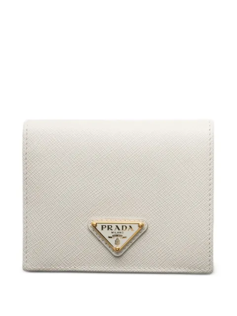Prada small saffiano leather wallet Neutrals 1MV204QHH