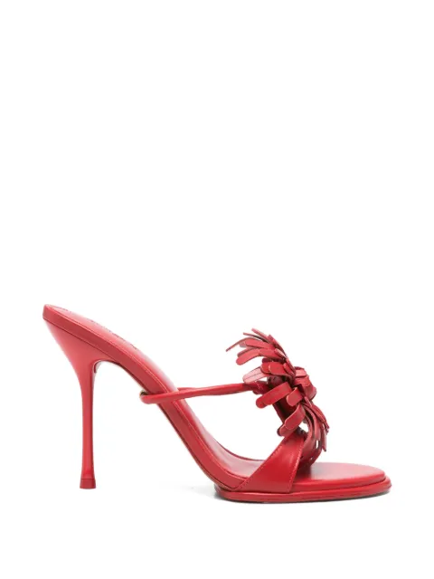 Cult Gaia Carla floral-appliqué sandals Red SDHH1973LR3653