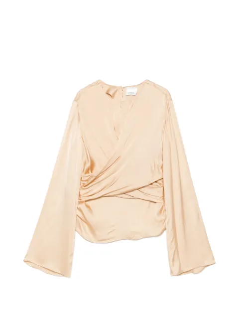ISABEL MARANT Neame crossover-detail blouse Neutrals HT0894FAD3J13I