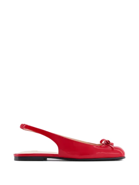 Nodaleto Bulle Node SB patent bow ballet flats Red NO44021A21002BULLANODESB5