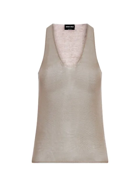 Giorgio Armani sleeveless top Neutrals GW002927AF24186