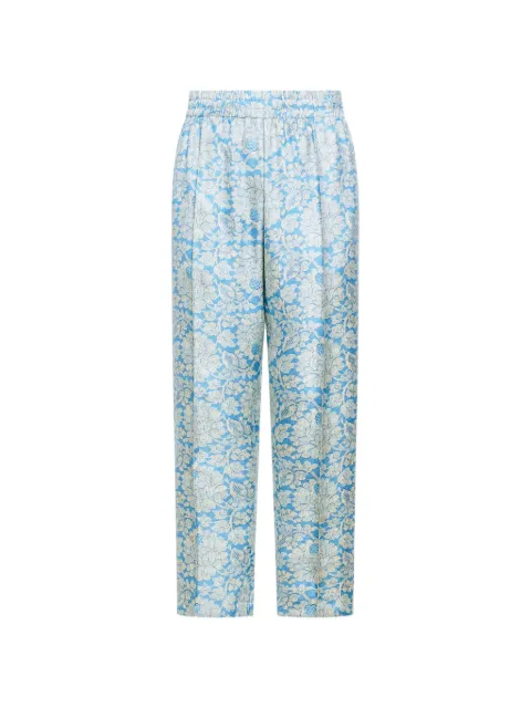Pierre-Louis Mascia floral jacquard trousers Blue FANCY2SPT12815SE518339101