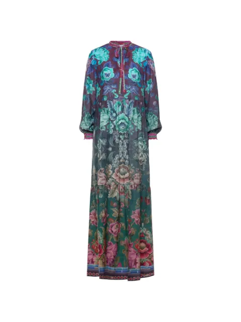 Pierre-Louis Mascia Tetris floral maxi dress Green TETRISSVAB11941SE518224101