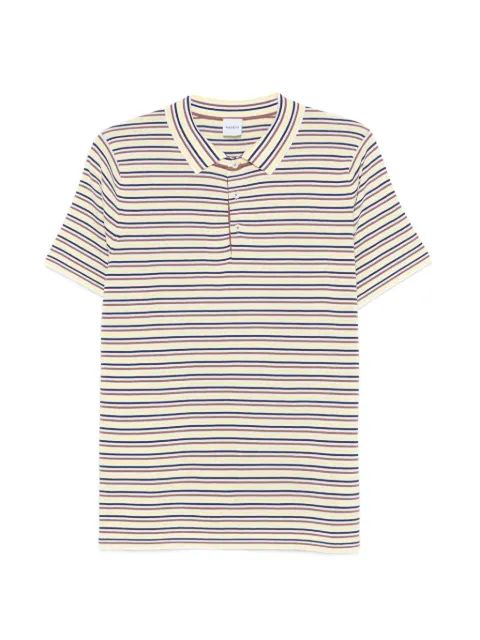 ASPESI striped-pattern knit polo shirt Neutrals S6QM812M127