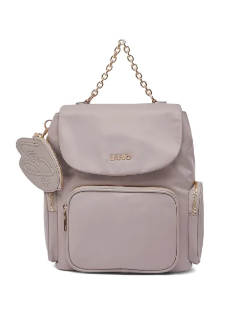 LIU JO zip-pocket backpack Neutrals AA6174T382A51308