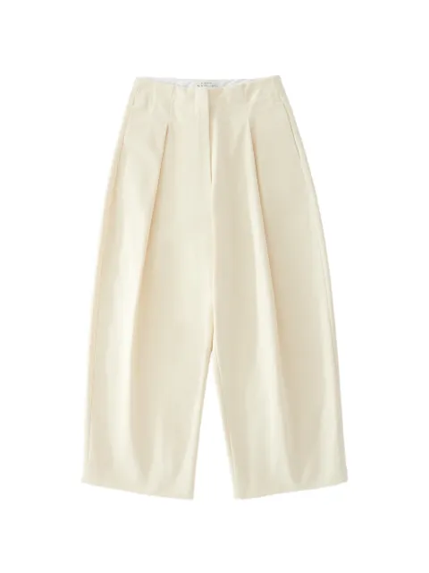 Studio Nicholson Dordoni pleated trousers Neutrals DORDONISNW145PEACHEDCOTTONTWILL