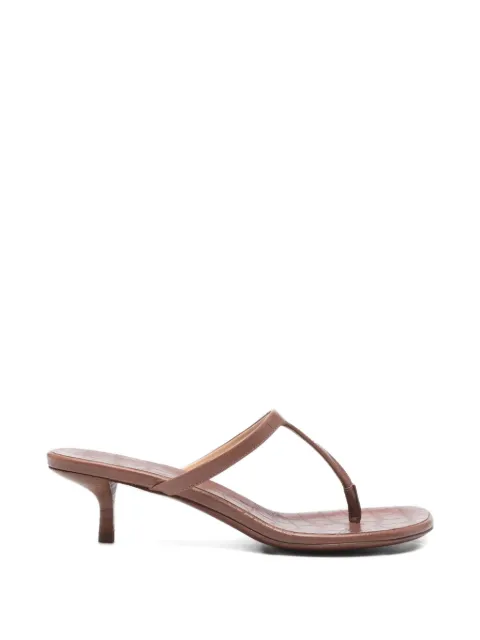 Marsèll thong crocodile-effect sandals Brown MW8543P046451