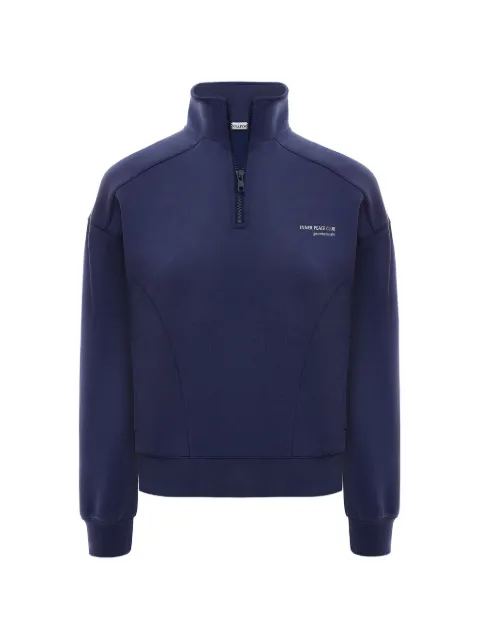 ANNAFOXY Calme zip sweatshirt Blue CALMENAVYBLUEHALFZIP5