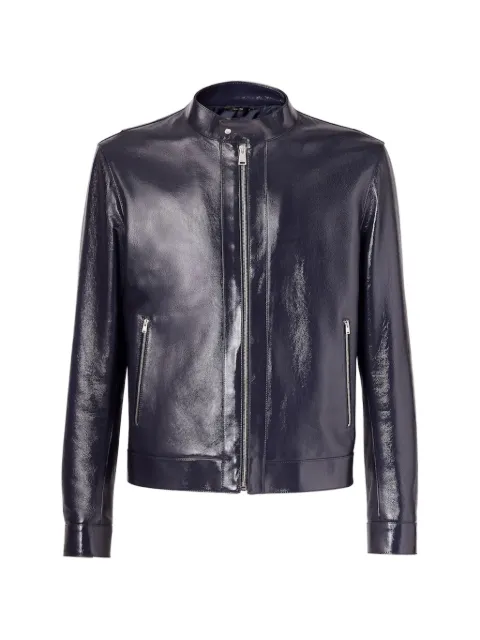 FENDI Shiny blue leather blouson Blue FCD2C2026012646