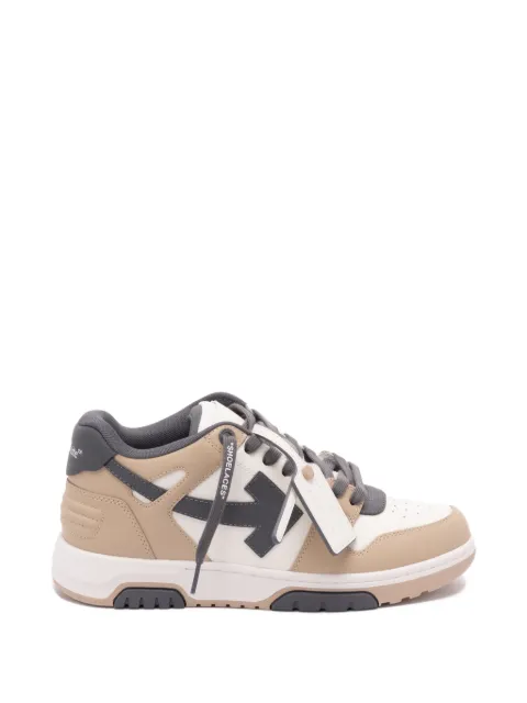 Off-White Out Of Office arrow-motif leather sneakers Neutrals OMIA189S26LEA0036107