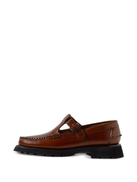 Hereu t-bar tread sole loafers Brown MFALSP