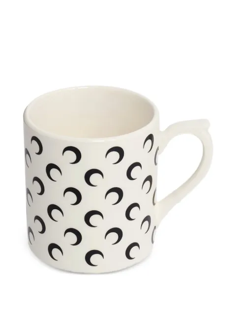 Marine Serre moon-print mug Neutrals HO001ARPRC0001WH20
