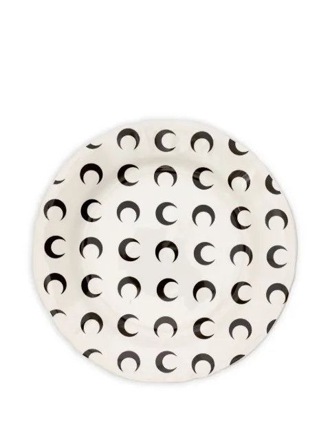 Marine Serre moon-pattern plate (set of two) Neutrals HO004ARPRC0001WH20