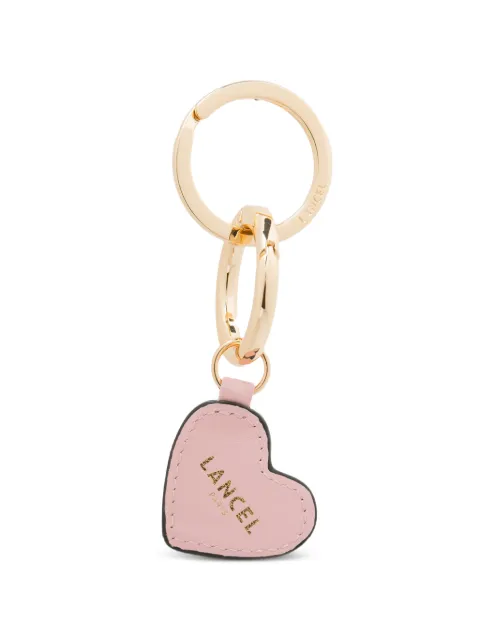 Lancel leather heart keychain Gold A11175ZTTU