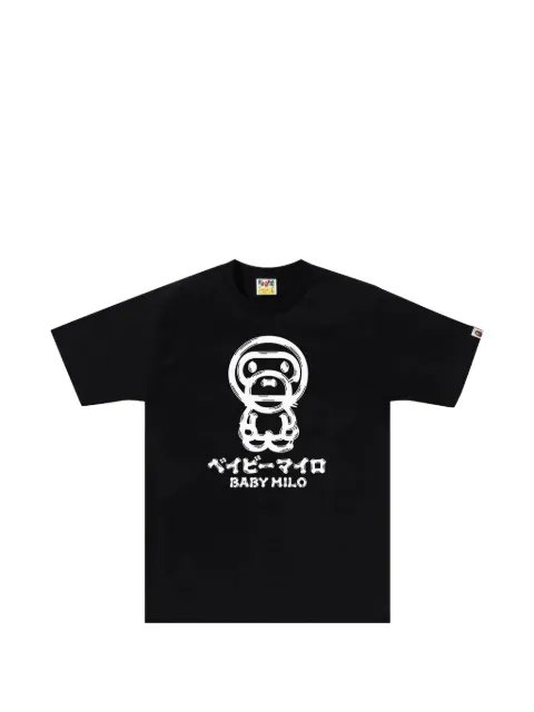 A BATHING APE® graphic-print T-shirt Black 2J80110010