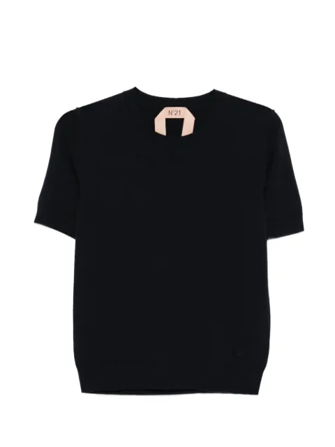 Nº21 short-sleeve T-shirt Blue N2M0A0127604