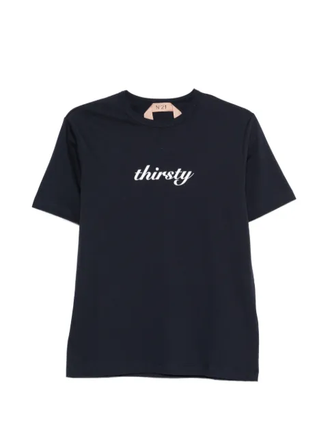 Nº21 thirsty T-shirt Blue F0316328