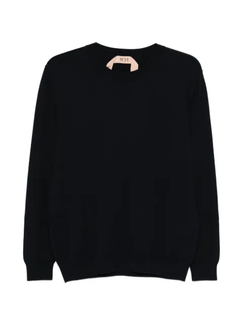 Nº21 crew-neck sweater Blue A0137604