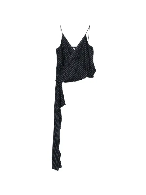 Erika Cavallini striped sleeveless top Blue P6ST23