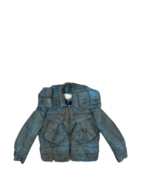 Feng Chen Wang multi-pocket military jacket Blue FUF20JK31C