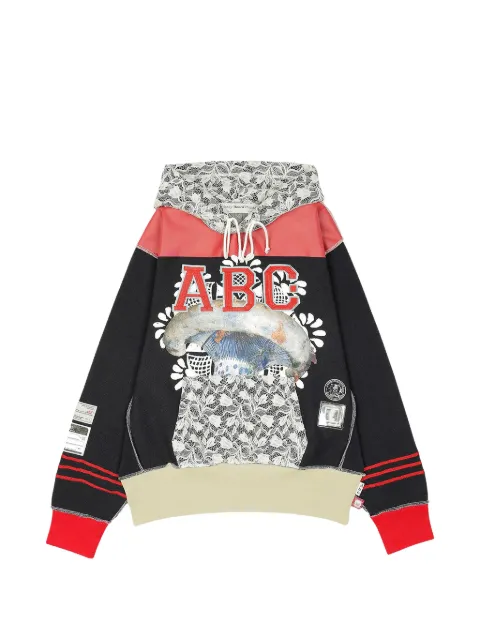 Advisory Board Crystals appliquéd hoodie Black ABCSS24H021BLAC