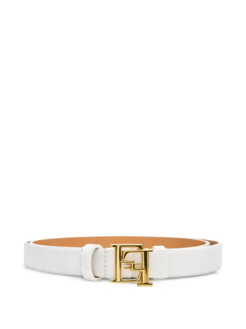 Elisabetta Franchi logo-buckle belt White CT92S61E2