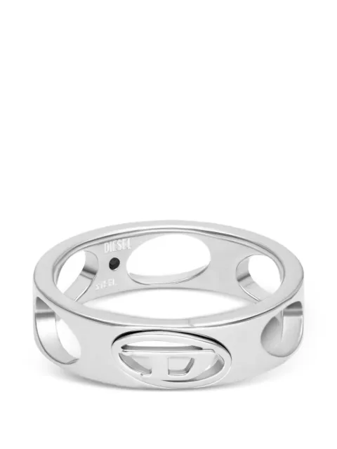 Diesel logo band ring Silver DX166500DJW