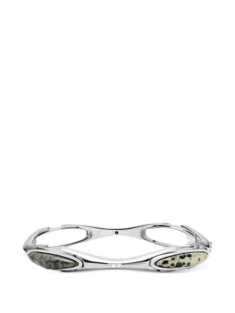 Diesel polished bangle bracelet Silver DX167800DJW