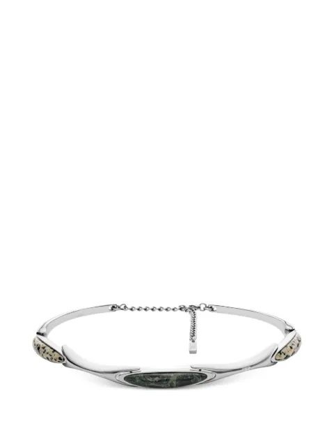 Diesel jasper stainless steel choker necklace Silver DX167700DJW