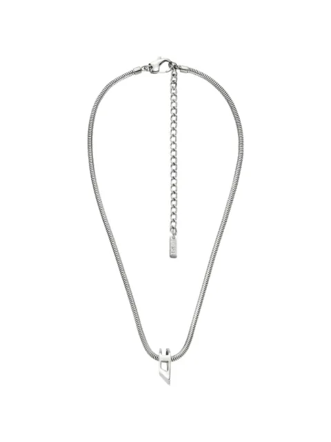 Diesel stainless steel chain necklace Silver DX167200DJW