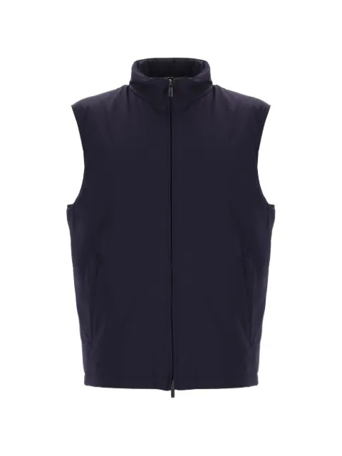 Fay zip-fastening gilet Blue NAM1052063SVUW