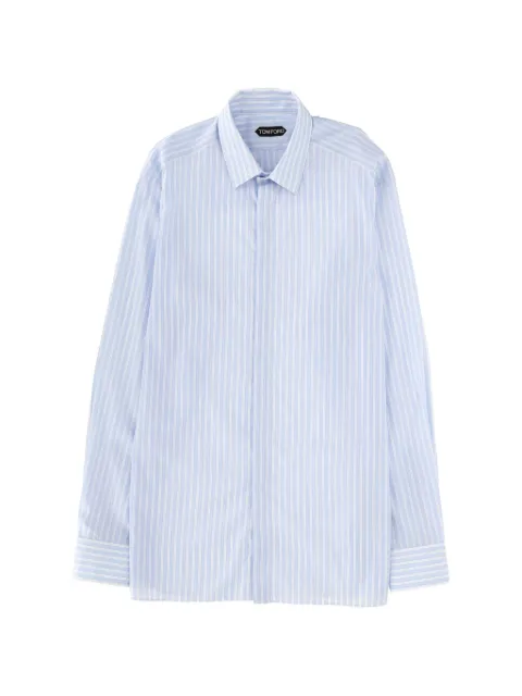 TOM FORD striped shirt Blue HRVF01C0026UWB