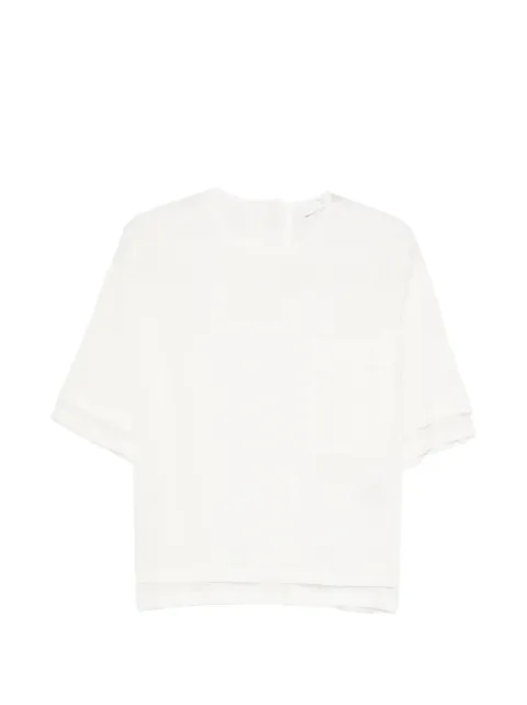 Tela chest-pocket drop-shoulder blouse Neutrals 020180010542