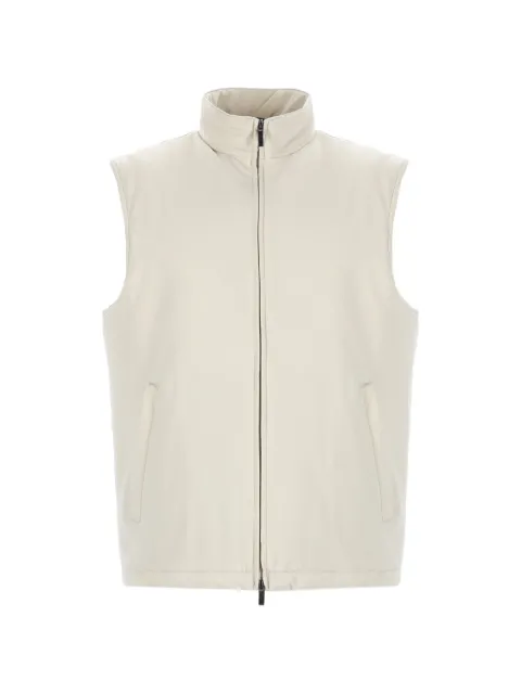 Fay zip-fastening gilet Neutrals NAM1052063SVUW