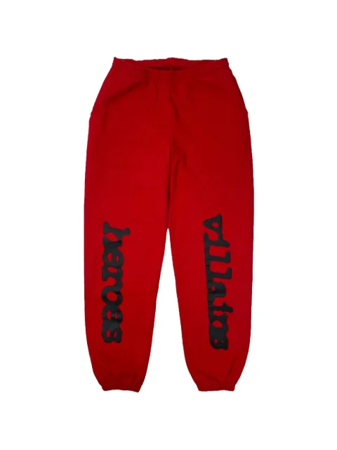 SP5DER x Metro Boomin Heroes x Villains LA Exclusive elasticated cuffs track pants Red SP5DER328