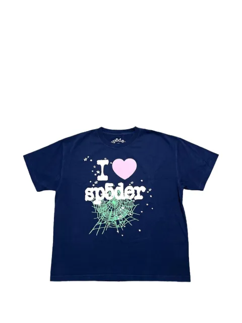 SP5DER souvenir web logo T-shirt Blue SP5DER324