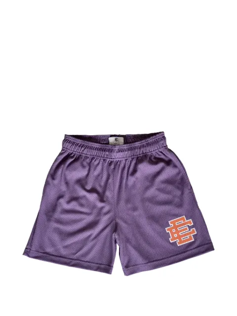 ERIC EMANUEL logo-print shorts Purple EE122