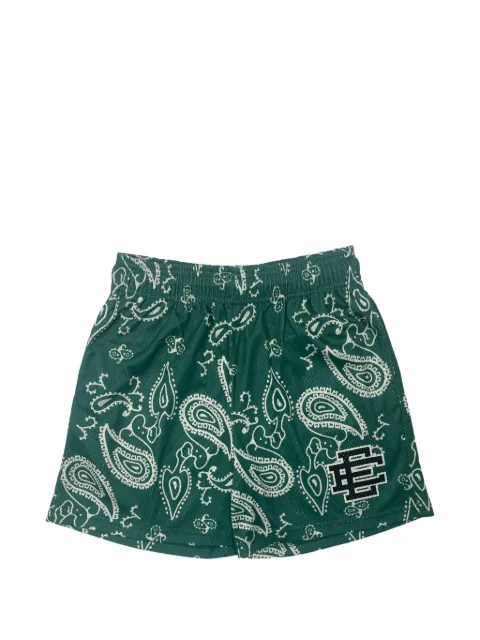 ERIC EMANUEL paisley-print track shorts Green EE124