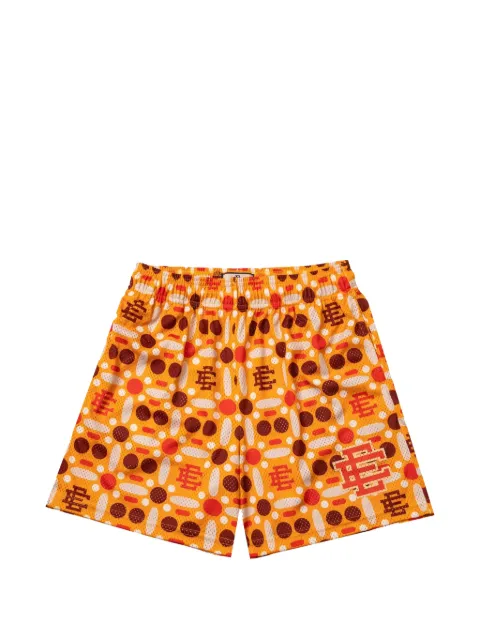 ERIC EMANUEL geometric-pattern shorts Orange EE128