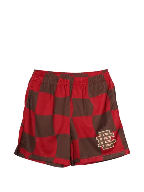 ERIC EMANUEL checked track shorts Red EE130