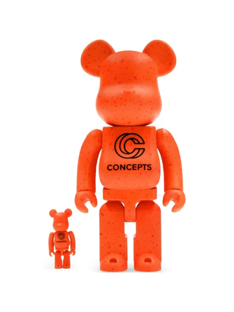 MEDICOM TOY x Concepts BE@RBRICK Lobster 100% and 400% figure set Orange MEDI3063