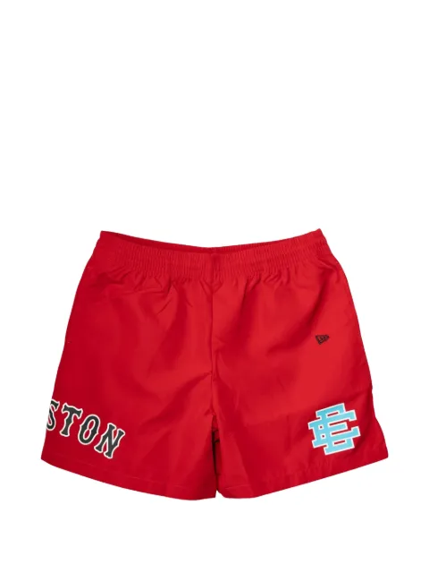 ERIC EMANUEL logo-print shorts Red EE151