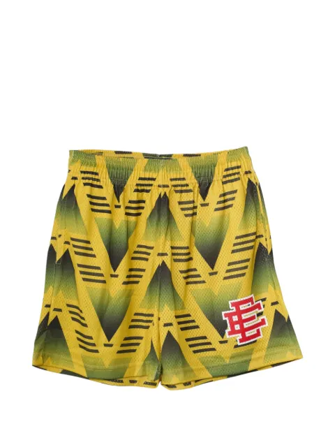 ERIC EMANUEL geometric-pattern shorts Yellow EE118