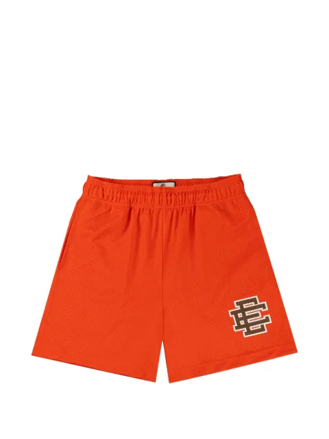 ERIC EMANUEL logo-print track shorts Orange EE120