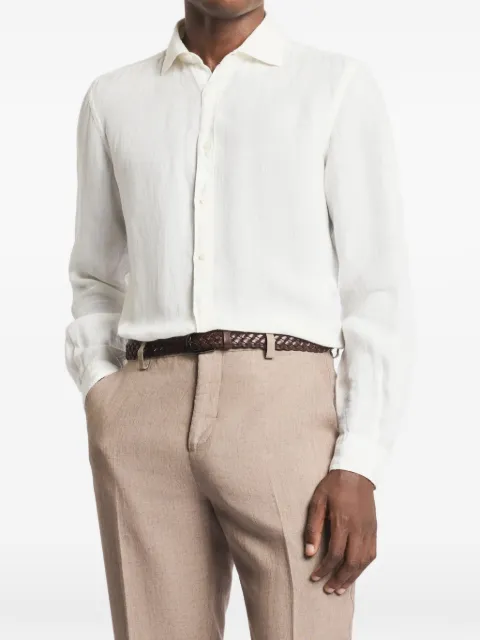 Fay linen shirt White NCMA152259THTK