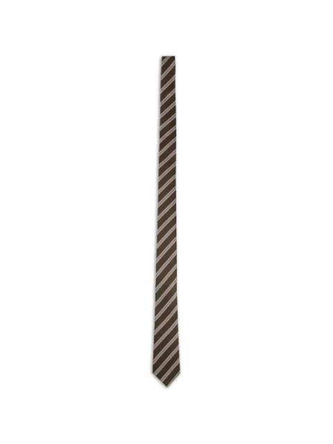 TOM FORD striped tie Brown STI003S0291GGA