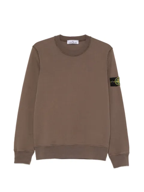 Stone Island logo-patch sweatshirt Brown L1S156100060S0051