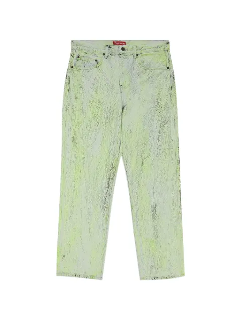 Supreme crackle regular jeans Green SU26949